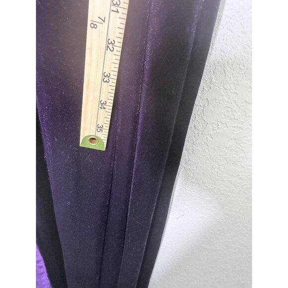 NWT Lulus Kylinna Velvet Sleeveless Wide-Leg Jumpsuit M Purple Wide Leg Holiday - Picture 12 of 16